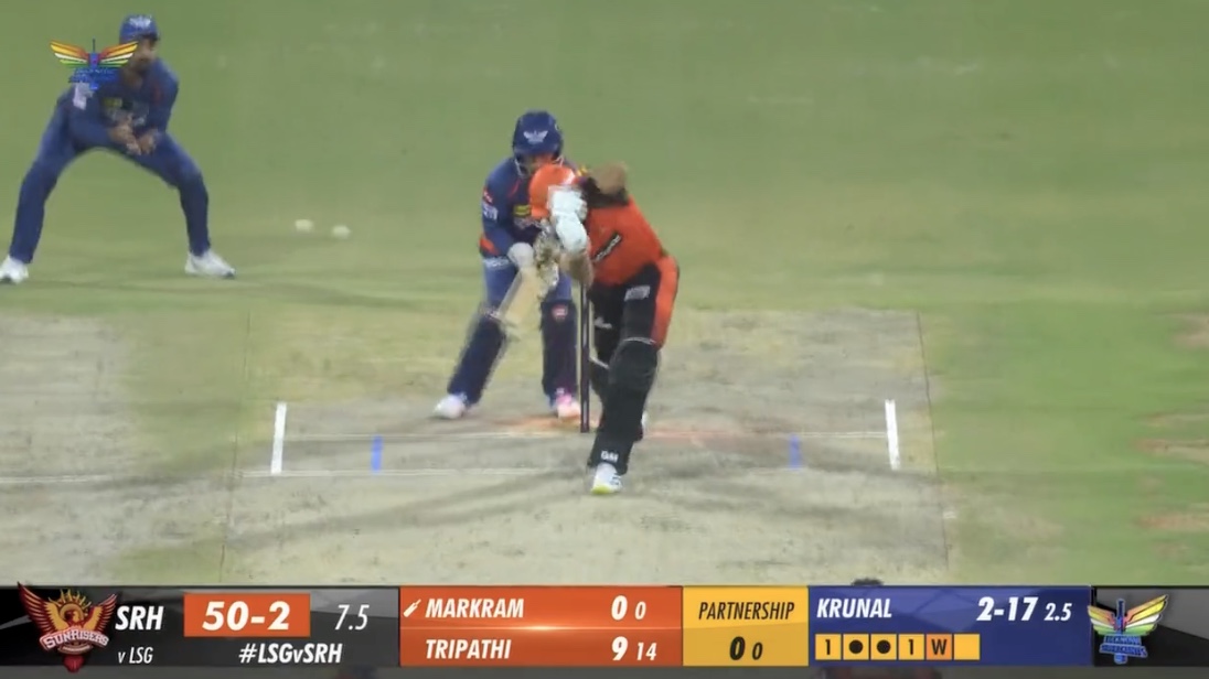 Watch: Markram goes for golden duck in IPL