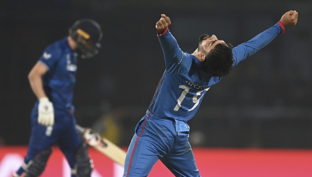 Rashid Khan Afghanistan 15 Oct 2023 Gareth Copley Getty Images