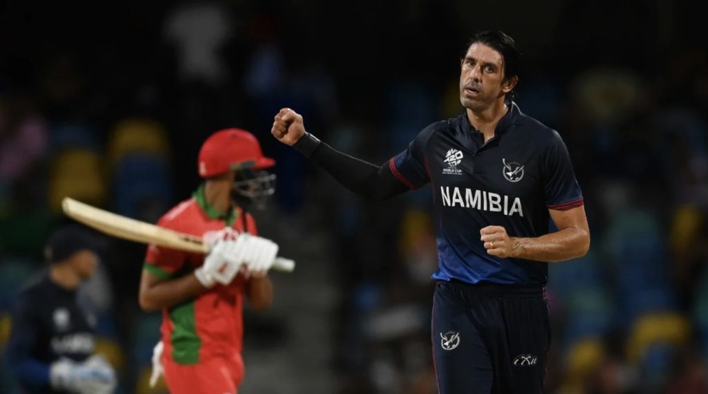 David Wiese bowls 2 June 2024 Getty Images