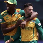 Kagiso Rabada Keshav Maharaj 10 June 2024 Robert Cianflone Getty Images