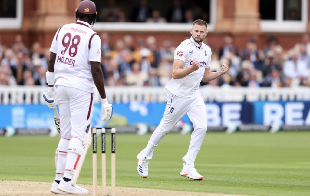 Gus Atkinson 10 Ju;y 2024 Alex Davidson Getty Images