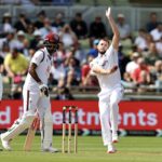 Gus Atkinson bowls 26 July 2024 David Rogers Getty Images