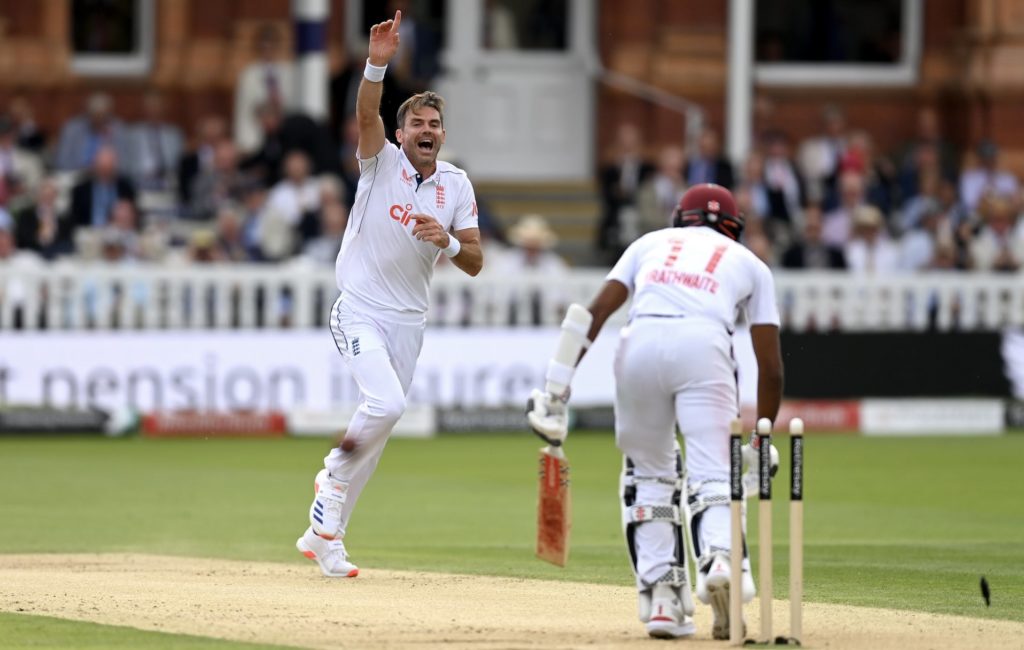 James Anderson Kraigg Brathwaite Gareth Copley Getty Images