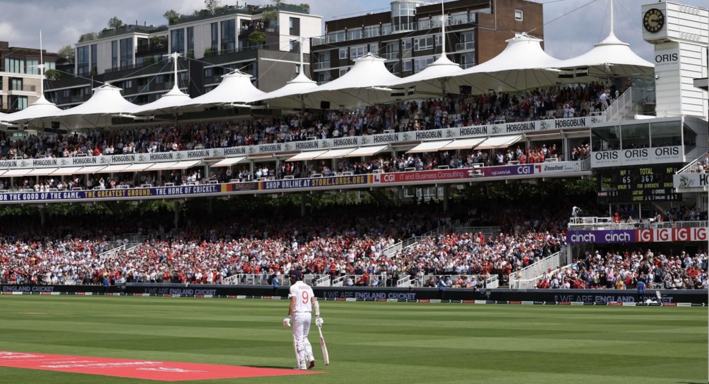 James Anderson batting 11 July 2024 Alex Davidson Getty Images