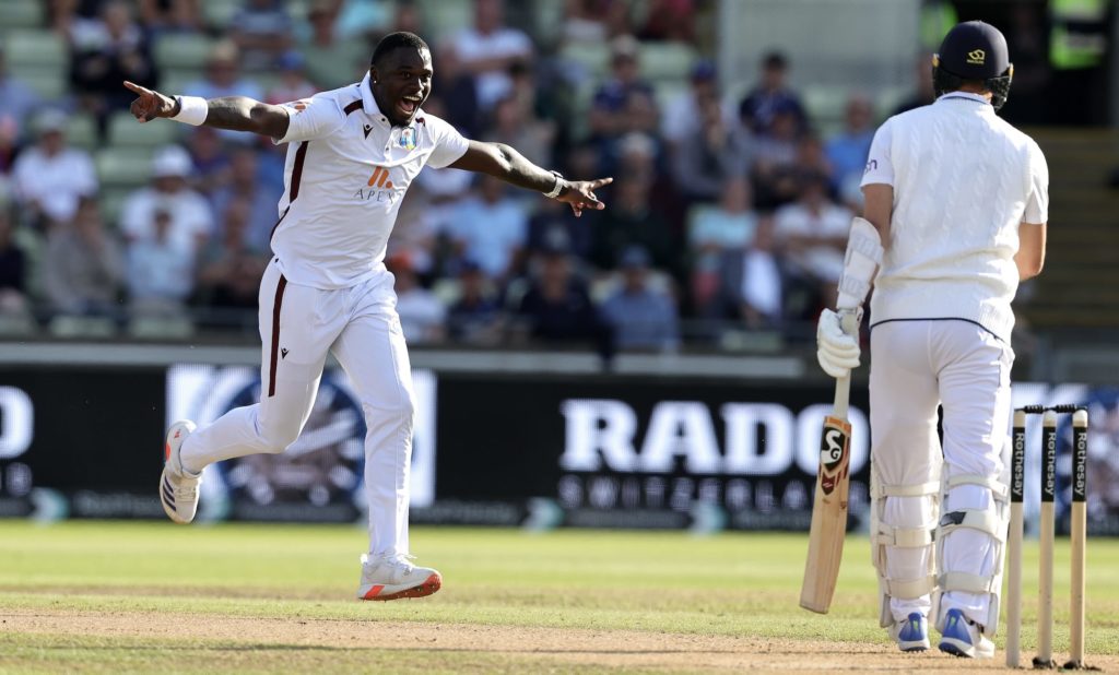 Jayden Seales Mark Wood 26 July 2024 David Rogers Getty Images