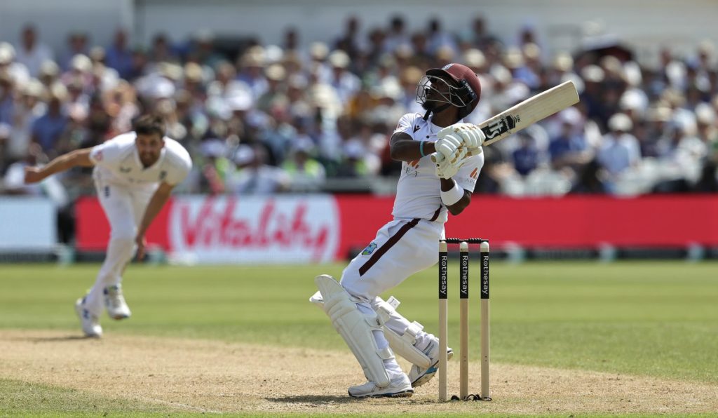 Kavem Hodge Mark Wood 19 July 2024 David Rogers Getty Images