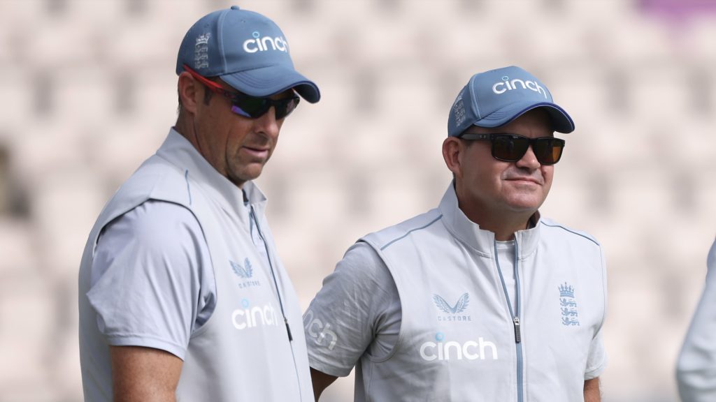 Matthew Mott Marcus Trescothick 6 July 2022 Charlie Crowhurst Getty Images