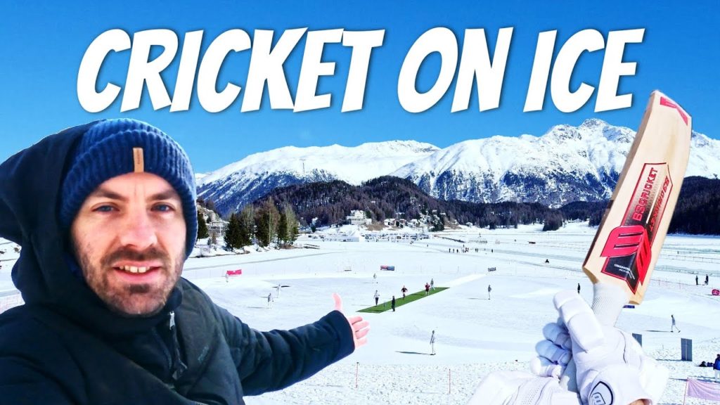 Watch: Saffa plays cricket on ice in Switzerland