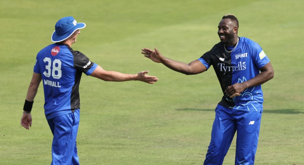 Andre Russell 1 Aug 2024 Warren Little Getty Images