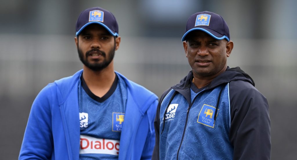 Dhananjaya de Silva Sanath Jayasuriya 19 Aug 2024 Gareth Copley Getty Images