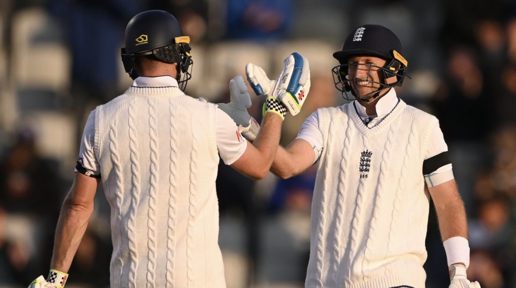 Joe Root Chris Woakes 24 Aug 2024 Stu Forster Getty Images