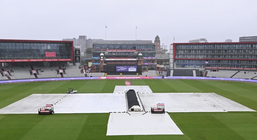 Old Trafford rain 15 Sep 2024 Stu Forster Getty Images