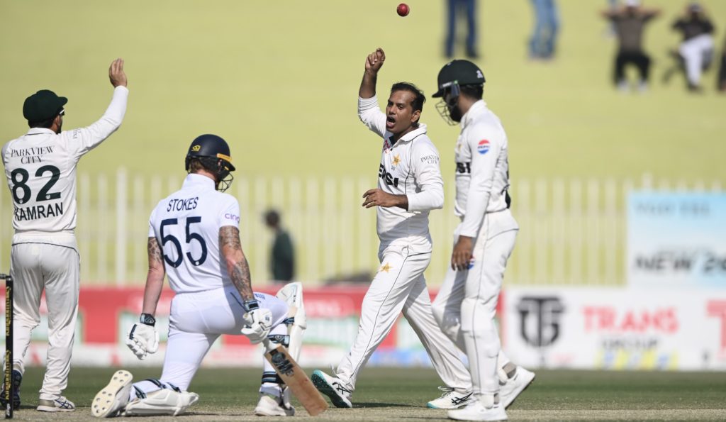 Noman Ali Ben Stokes Stu Forster Getty Images