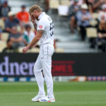 HAMILTON, NEW ZEALAND - DECEMBER 16: Ben Stokes of England reacts as he leaves the field of play after sustaining an injury during day three of the Third Test Match in the series between New Zealand and England at Seddon Park on December 16, 2024 in Hamilton, New Zealand. (Photo by Phil Walter/Getty Images)