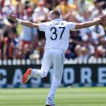 Gus Atkinson hat trick 7 Dec 2024 Hagen Hopkins Getty Images