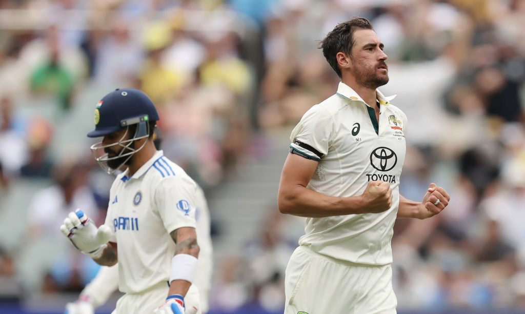 Mitchell Starc Virat Kohli 6 Dec 2024 Robert Cianflone Getty Images