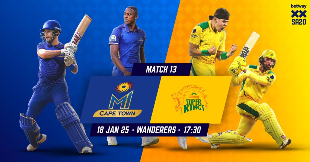 RECAP: MI Cape Town vs Joburg Super Kings (SA20)