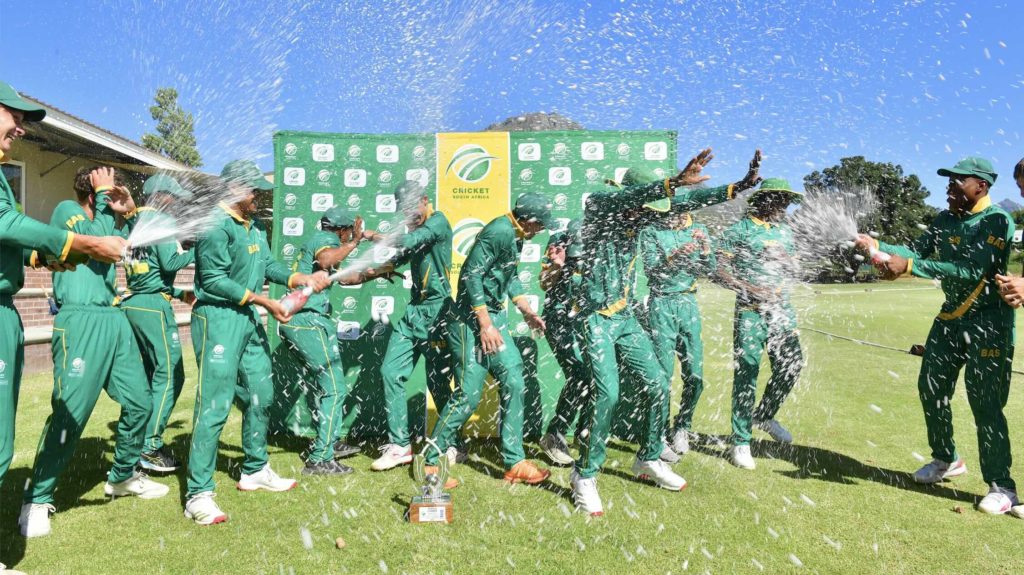 SA U19 celebrates 22 Jan 2025 Grant Pitcher Gallo Images