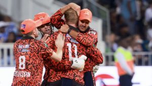 Sunrisers wicket 17 Jan 2025 Rogan Ward Sportzpics