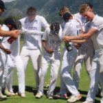 England U19 celebrate