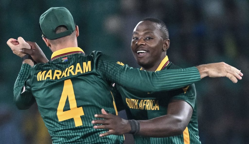 Kagiso Rabada Aiden Markram 21 Feb 2025 Asif Hassan AFP via Getty Images