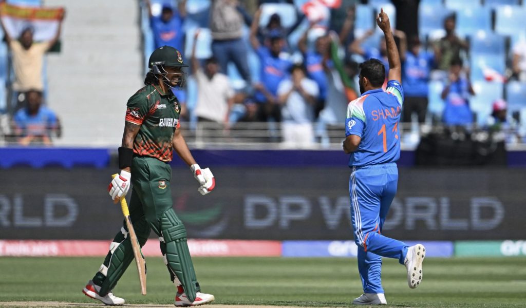 Mohammed Shami Soumya Sarkar 20 Feb 2025 Jewel Samad:AFP via Getty Images