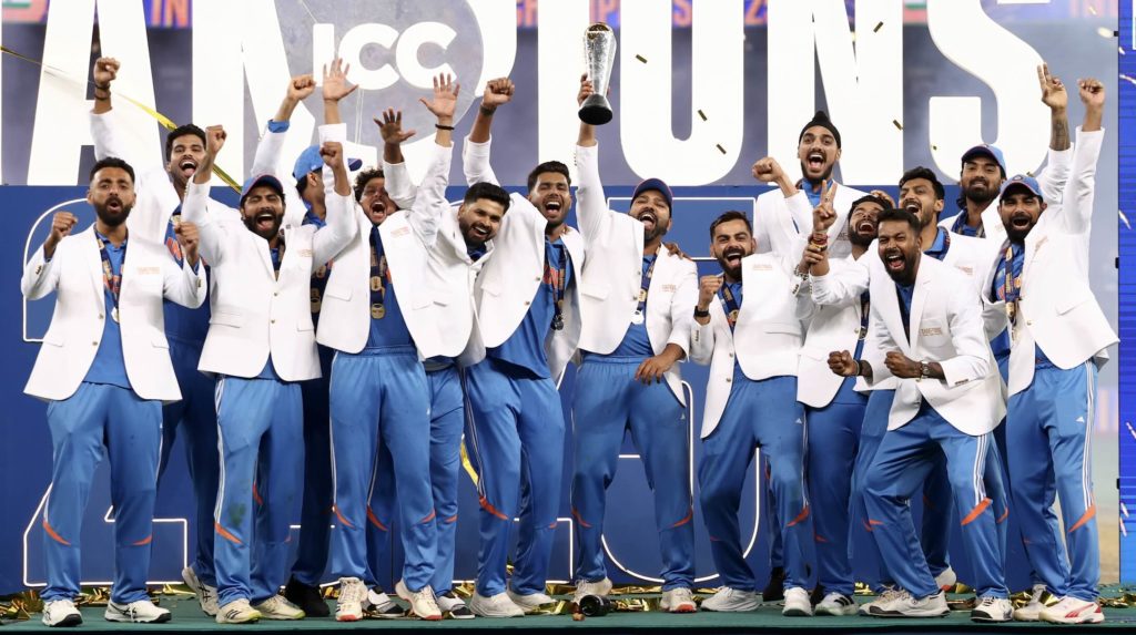 India Champions Trophy winners 9 Mar 2025 Francois Nel Getty Images