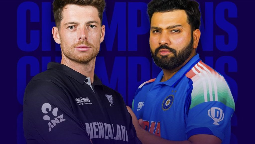 LIVE- New Zealand vs India (Champions Trophy)