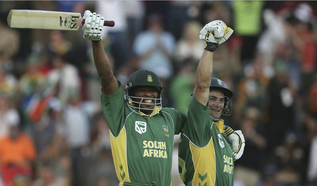 Makhaya Ntini Mark Boucher 438 2006 Hamish Blair Getty Images